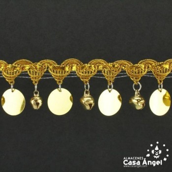 FLECO CASCABELES LENTEJUELAS 4cm