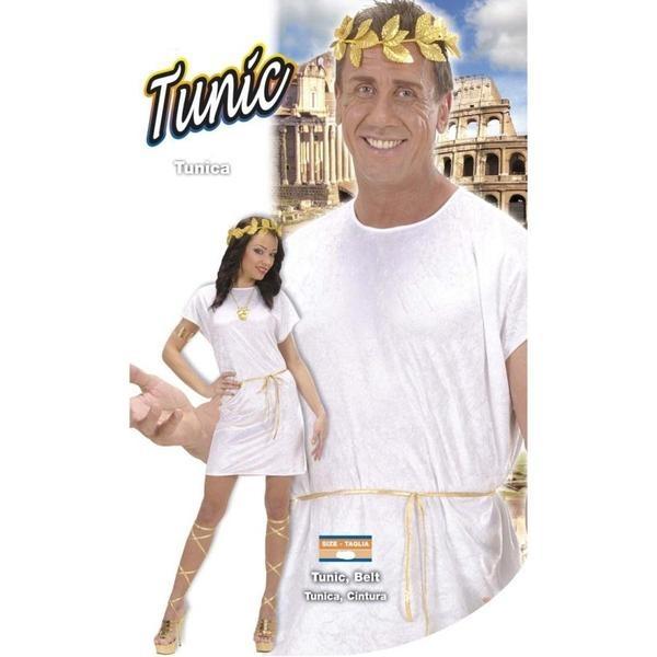TÚNICA BLANCA CON CINTA
