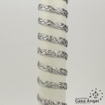 CINTA DE TRENZA METALIZADA