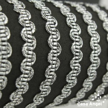PASAMANERÍA ONDULINA METALIZADA PLATA