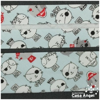 CINTA AL BIES ESTAMPADA CON DIBUJOS INFANTILES 3cm