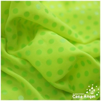 LYCRA VERDE FLÚOR CON LENTEJUELA FIJA AL TONO SERIE CHUCHES 150cm
