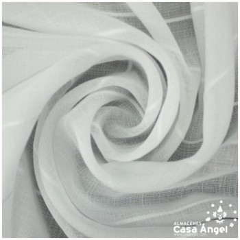 VISILLO BLANCO A RAYAS CON PLOMO SERIE ITA 280cm