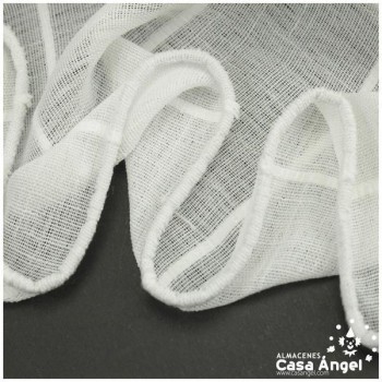 VISILLO BLANCO A RAYAS CON PLOMO SERIE ITA 280cm