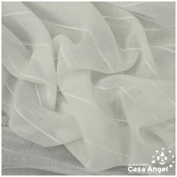VISILLO IVORY A RAYAS CON PLOMO SERIE ITA 280cm