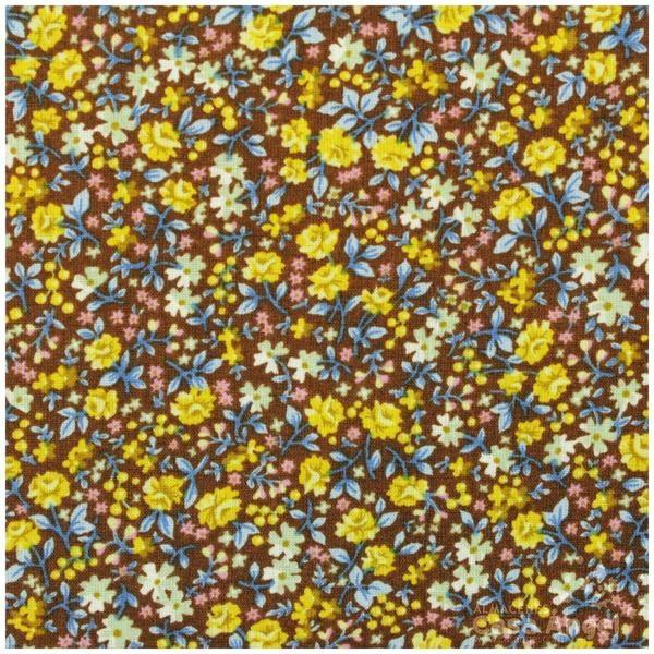 PATCHWORK ESTAMPADO FLORES SERIE ROSES AZUL MARINO 145cm