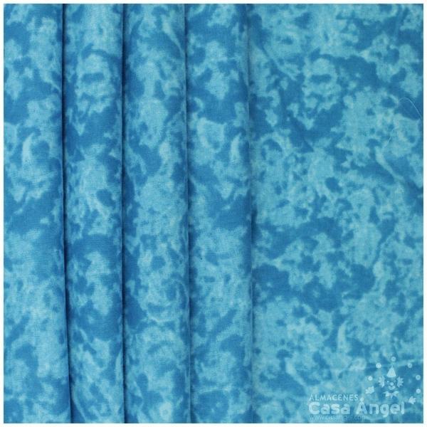 TELA ALGODÓN TURQUESA TINTE IRREGULAR 145cm