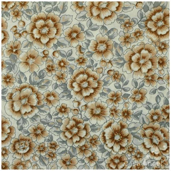 PATCHWORK PATRÓN FLORES VINTAGE BEIGE 145cm