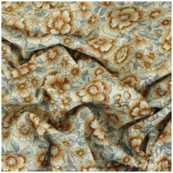 PATCHWORK PATRÓN FLORES VINTAGE BEIGE 145cm