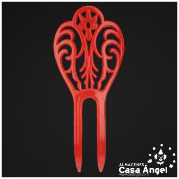 PEINECILLO FLAMENCA DOS PÚAS INFANTIL 11cm