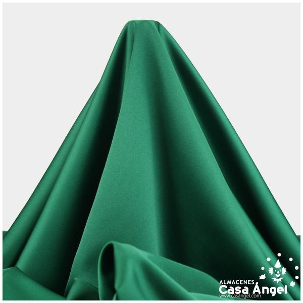 CRESPÓN ELÁSTICO VERDE ANDALUCÍA SATINADO SERIE ALMENDRA 150cm