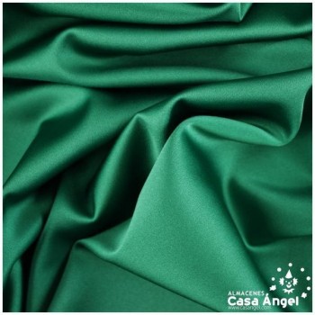 CRESPÓN ELÁSTICO VERDE ANDALUCÍA SATINADO SERIE ALMENDRA 150cm