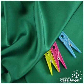 CRESPÓN ELÁSTICO VERDE ANDALUCÍA SATINADO SERIE ALMENDRA 150cm