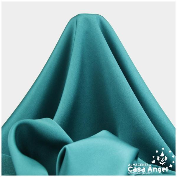 CRESPÓN ELÁSTICO VERDE SACRAMENTO SATINADO SERIE ALMENDRA 150cm