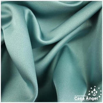 CRESPÓN ELÁSTICO VERDE MAR SATINADO SERIE ALMENDRA 150cm