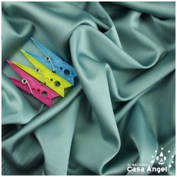 CRESPÓN ELÁSTICO VERDE MAR SATINADO SERIE ALMENDRA 150cm
