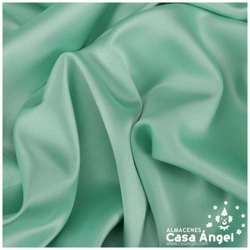 CRESPÓN ELÁSTICO VERDE AGUA SATINADO SERIE ALMENDRA 150cm