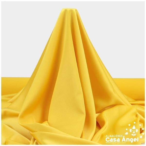 CRESPÓN ELÁSTICO AMARILLO SATINADO SERIE ALMENDRA 150cm