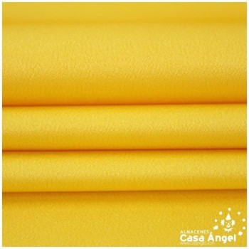 CRESPÓN ELÁSTICO AMARILLO SATINADO SERIE ALMENDRA 150cm