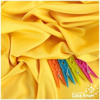 CRESPÓN ELÁSTICO AMARILLO SATINADO SERIE ALMENDRA 150cm
