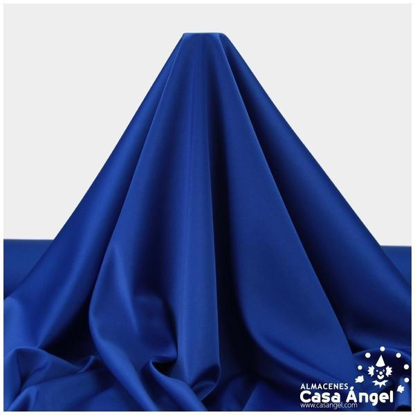 CRESPÓN ELÁSTICO AZUL SATINADO SERIE ALMENDRA 150cm