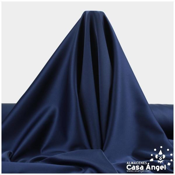 CRESPÓN ELÁSTICO AZUL MARINO SATINADO SERIE ALMENDRA 150cm
