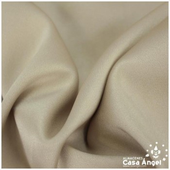 CRESPÓN ELÁSTICO BEIGE SATINADO SERIE ALMENDRA 150cm