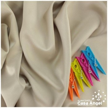 CRESPÓN ELÁSTICO BEIGE SATINADO SERIE ALMENDRA 150cm