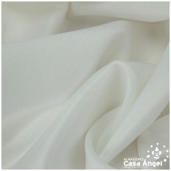 CRESPÓN ELÁSTICO BLANCO SATINADO SERIE ALMENDRA 150cm