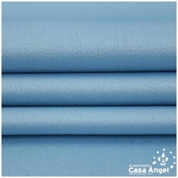 CRESPÓN ELÁSTICO CELESTE SATINADO SERIE ALMENDRA 150cm