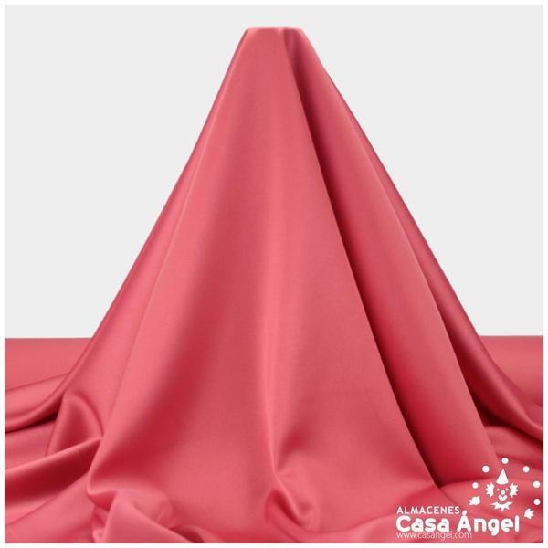 CRESPÓN ELÁSTICO CORAL SATINADO SERIE ALMENDRA 150cm