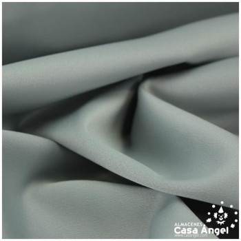 CRESPÓN ELÁSTICO GRIS SATINADO SERIE ALMENDRA 150cm