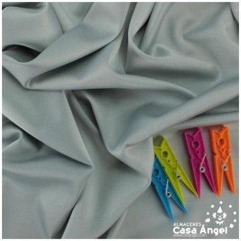 CRESPÓN ELÁSTICO GRIS SATINADO SERIE ALMENDRA 150cm