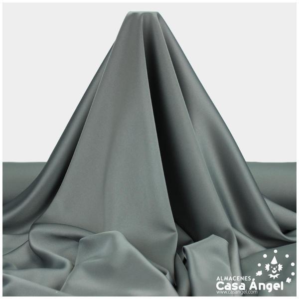 CRESPÓN ELÁSTICO GRIS OSCURO SATINADO SERIE ALMENDRA 150cm