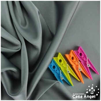 CRESPÓN ELÁSTICO GRIS OSCURO SATINADO SERIE ALMENDRA 150cm