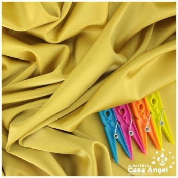 CRESPÓN ELÁSTICO DORADO SATINADO SERIE ALMENDRA 150cm