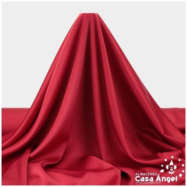 CRESPÓN ELÁSTICO ROJO SATINADO SERIE ALMENDRA 150cm