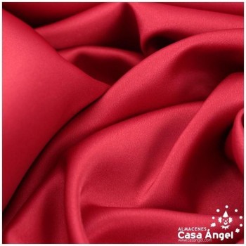 CRESPÓN ELÁSTICO ROJO SATINADO SERIE ALMENDRA 150cm