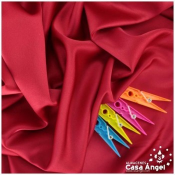CRESPÓN ELÁSTICO ROJO SATINADO SERIE ALMENDRA 150cm