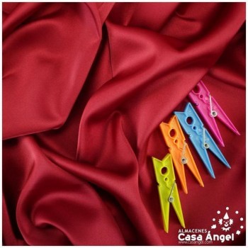 CRESPÓN ELÁSTICO ROJO RUBÍ SATINADO SERIE ALMENDRA 150cm