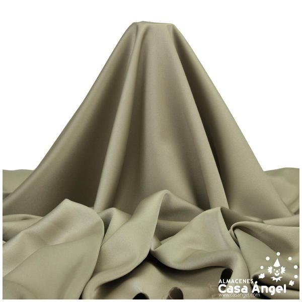 CRESPÓN ELÁSTICO TIERRA SATINADO SERIE ALMENDRA 150cm