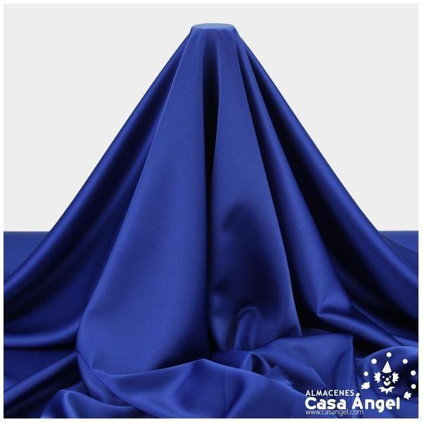 CRESPÓN ELÁSTICO AZUL TINTA SATINADO SERIE ALMENDRA 150cm