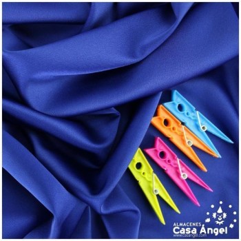 CRESPÓN ELÁSTICO AZUL TINTA SATINADO SERIE ALMENDRA 150cm