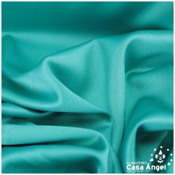 CRESPÓN ELÁSTICO VERDE AGUAMARINA SATINADO SERIE ALMENDRA 150cm