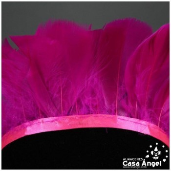 FLECO DE PLUMAS FUCSIA DE OCA RASPADA 85mm