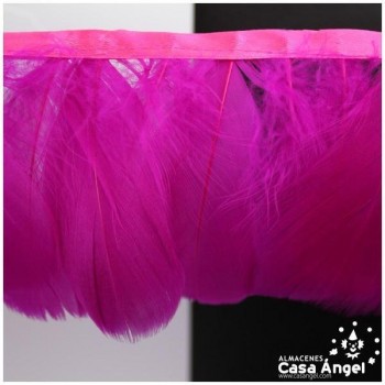 FLECO DE PLUMAS FUCSIA DE OCA RASPADA 85mm