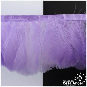 FLECO DE PLUMAS LILA DE OCA RASPADA 85mm