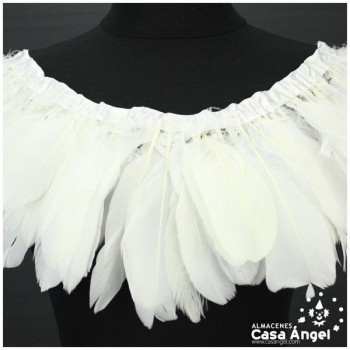 FLECO DE PLUMAS DE OCA EXTRA BLANCO 18cm