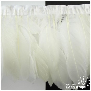 FLECO DE PLUMAS DE OCA EXTRA BLANCO 18cm