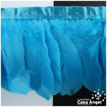 FLECO DE PLUMAS DE OCA EXTRA TURQUESA 18cm